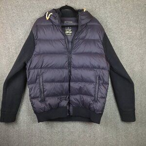 Scotch and Soda Quilted Down and Feather Full Zip Hooded Puffer Jacket Sz XXL/2X